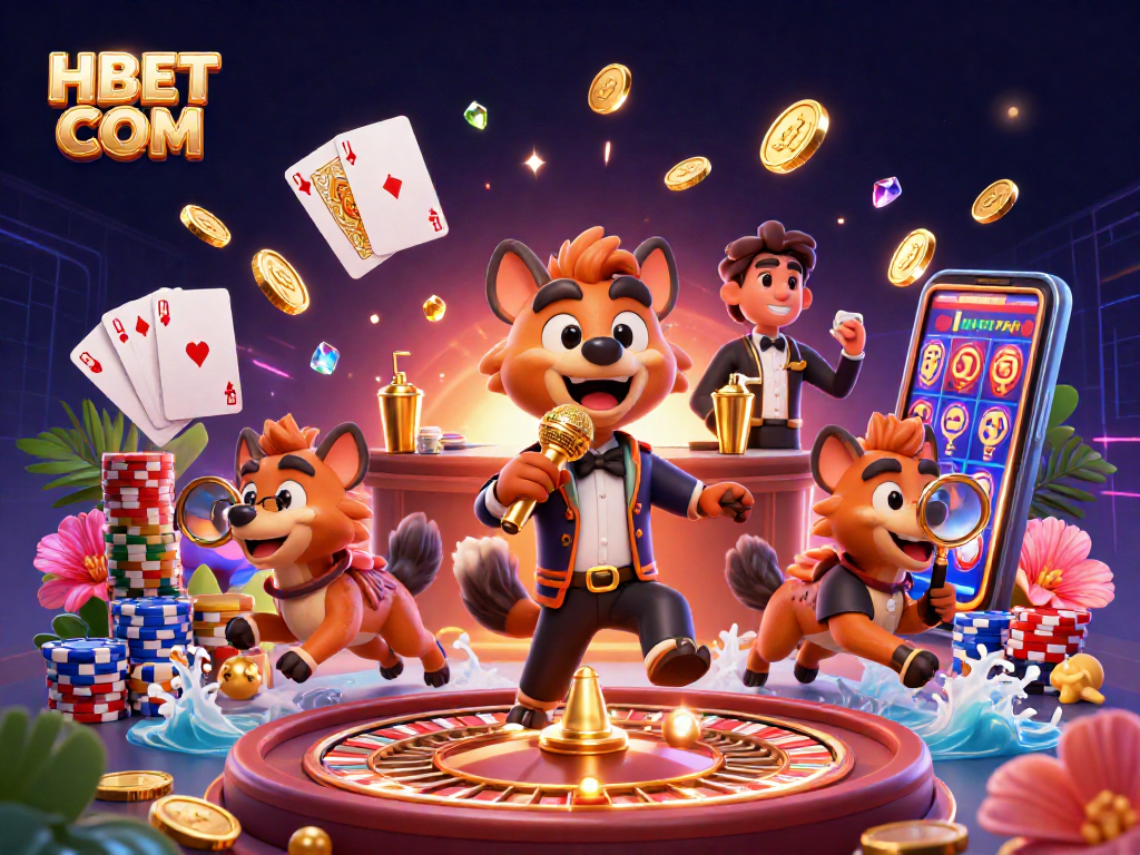 Entertain and win at HBET COM with lively hyenas bringing casino fun to life.